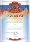Диплом за 2 место в муниципальном конкурсе методических материалов учителей экологии и биологии с использованием ИКТ, 2015 г. Диплом за 2 место в муниципальном конкурсе методических материалов учителей экологии и биологии с использованием ИКТ, 2015 г.